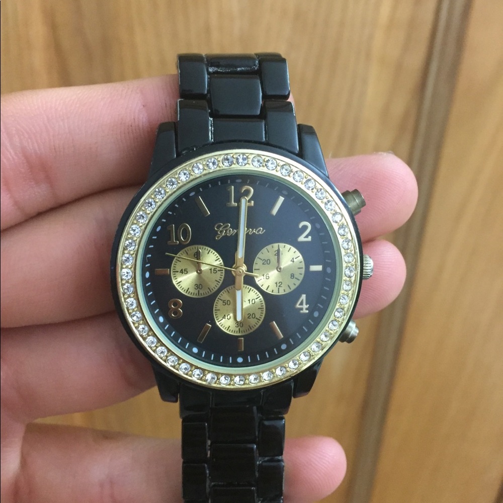 Luxury black ice watch